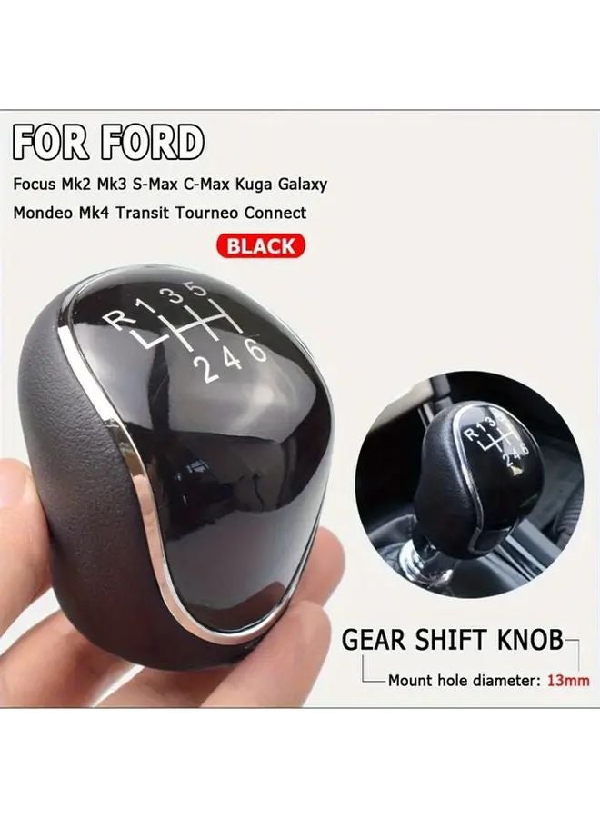 6 Speed Gear Shift Knob For Ford Focus MK2 MK3 MK4 And Galaxy Models - Image 3